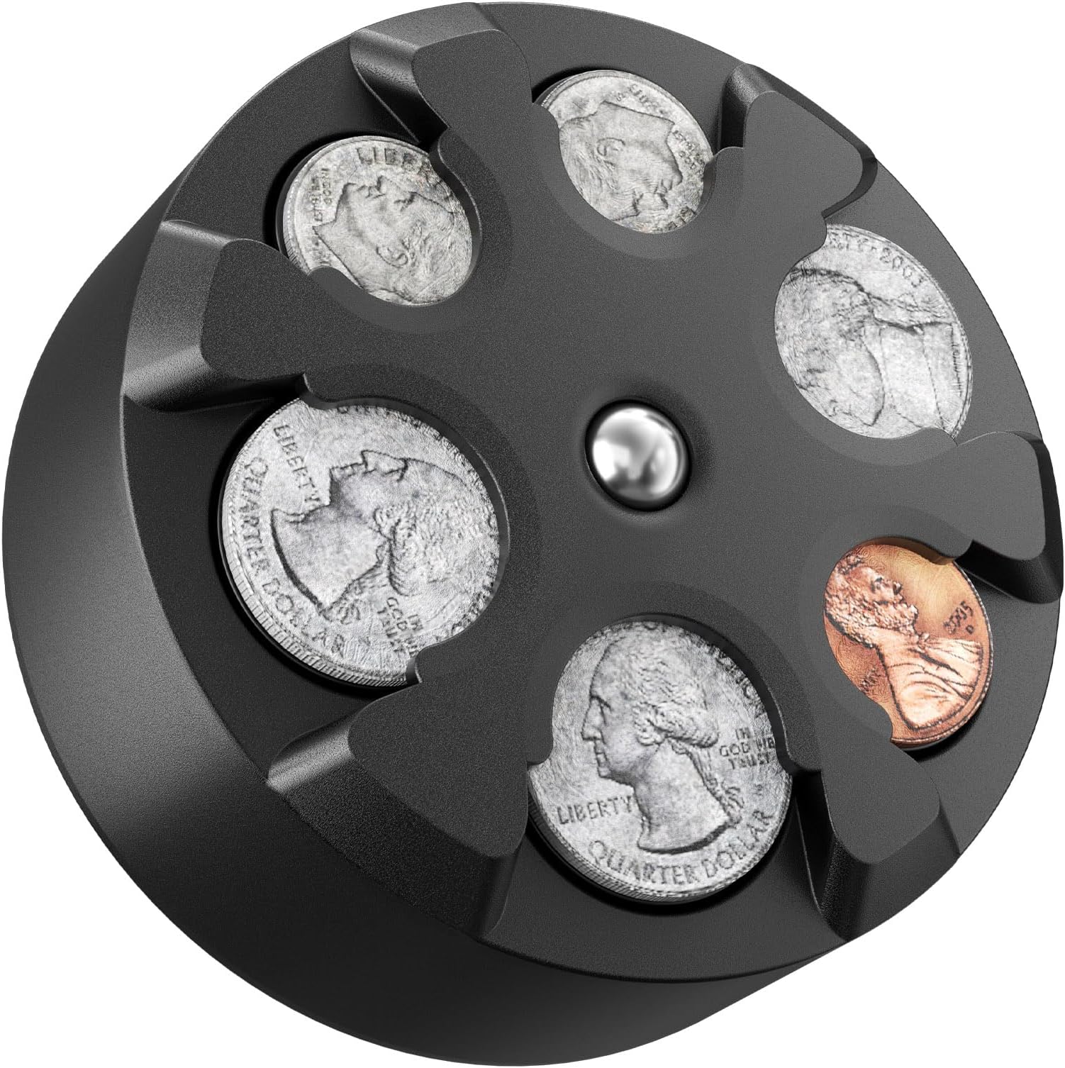 JOYTUTUS Universal Coin Holder, Large Capacity Coin Holder for Car, Portable Car Change Holder Coin Organizer, Car Trucks Accessories, Coin Sorter for Car & Wallet & Pocket