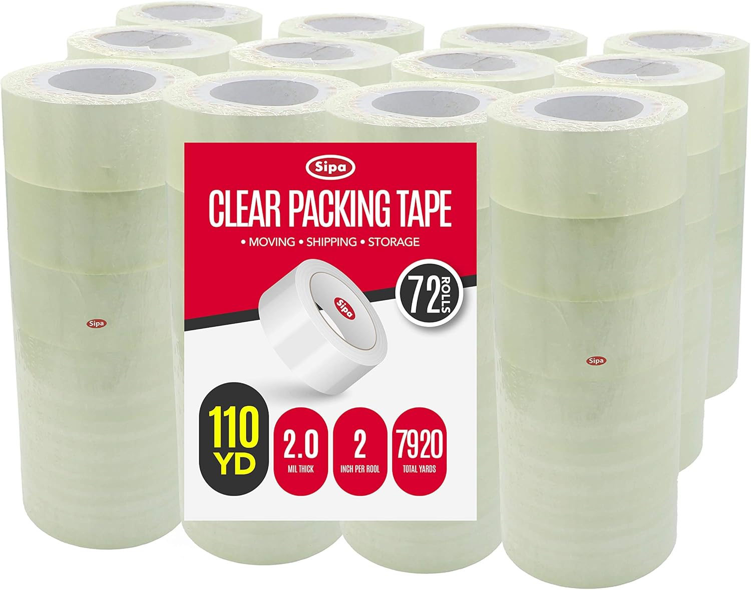 SIPA Clear Packing Tape Heavy Duty Strong Industrial