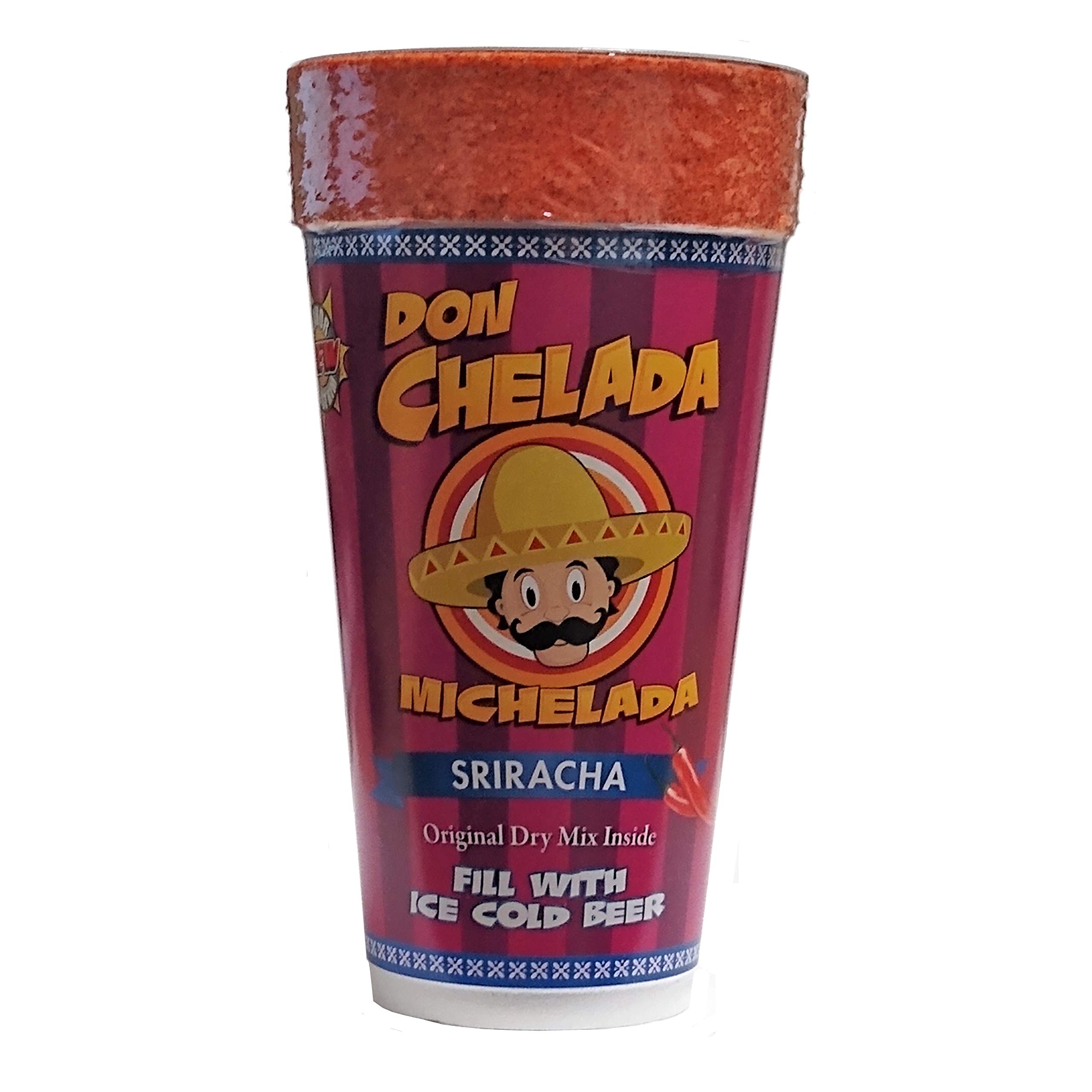 Don CheladaMichelada Sriracha Cup, 1 Pack Of 24 Cups