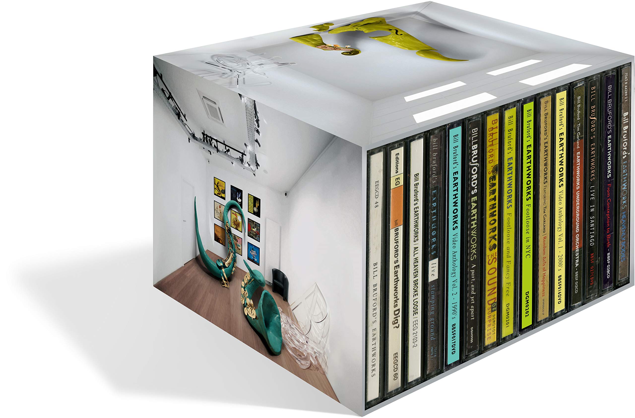 Bill Bruford's Earthworks Complete 15 Disc CD Box Set *Missing Disc 14*