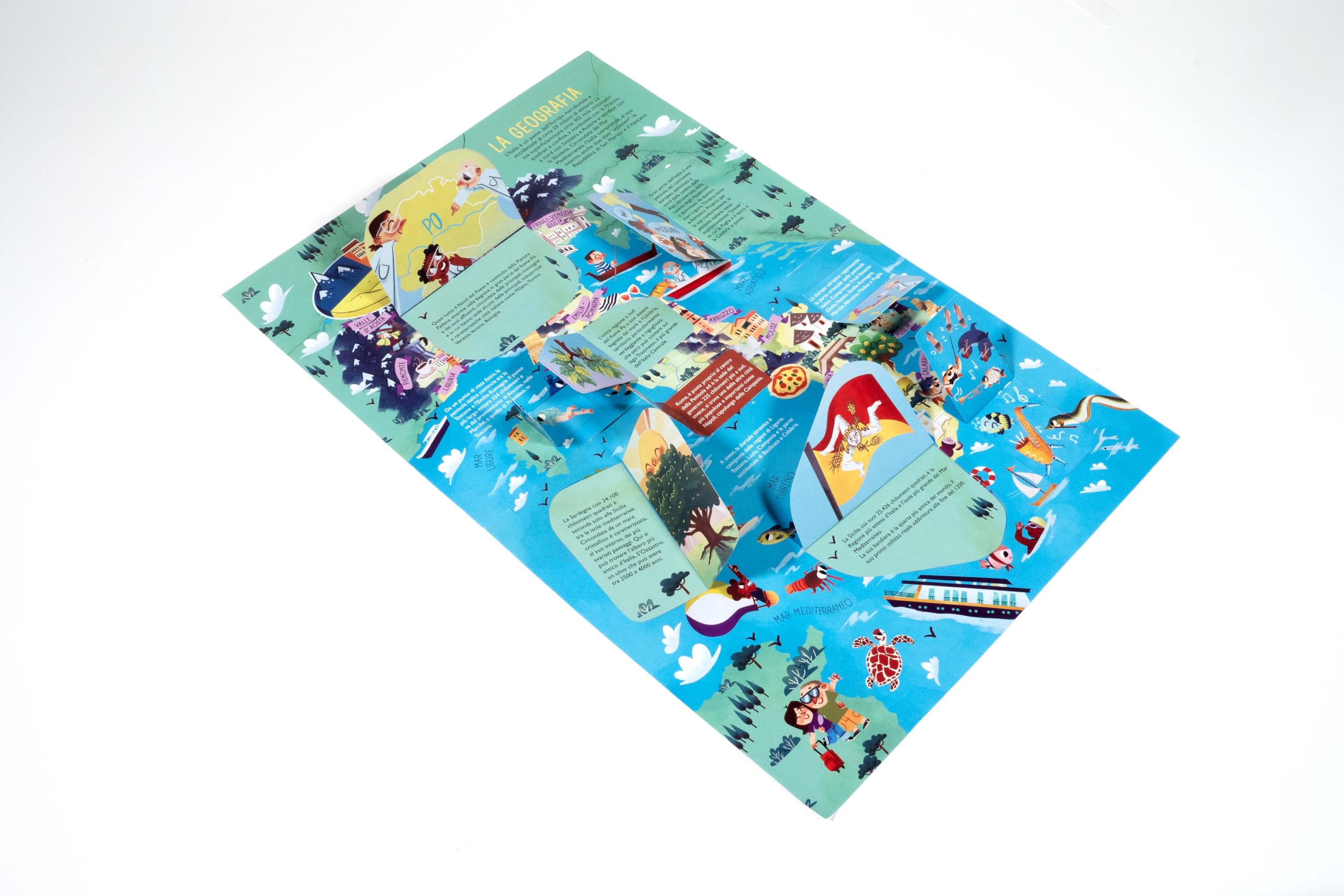 Atlante d'Italia flip-flap. Viaggi intorno al mondo. Ediz. illustrata