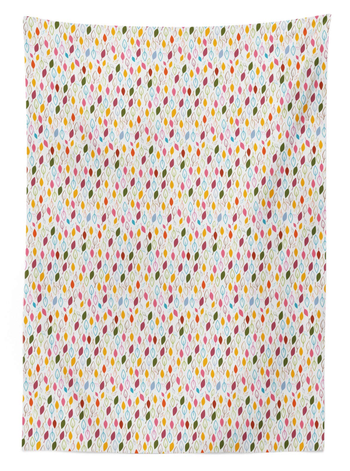 Tovaglia In Raso Di Seta 100% Poliestere ABAKUHAUS | Motivo Papaveri Campagna | Rettangolare 140x200 Cm | Perfetta Per Pranzi E Cene