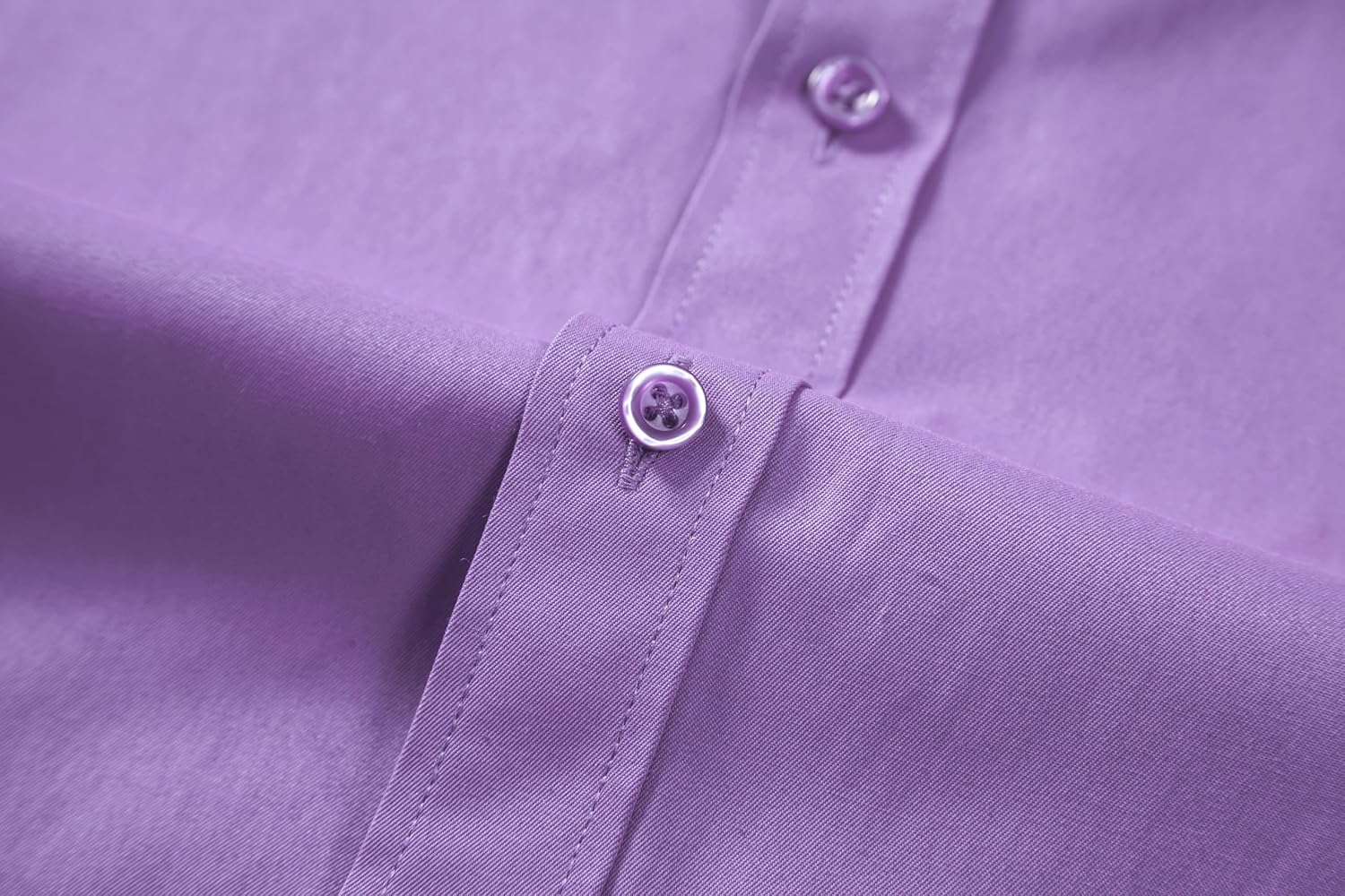 LOCALMODE Mens Stretch Slim Fit Dress Shirts Lightweight Soft Long Sleeve Casual Button Down Shirts - Image 4