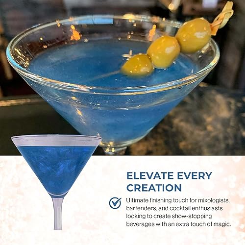 Miniatura 5 de Snowy River Purpurina de cóctel  Purpurina de bebida natural kosher, purpurina de vino, purpurina de cerveza, purpurina para bebidas (0.44 onzas,