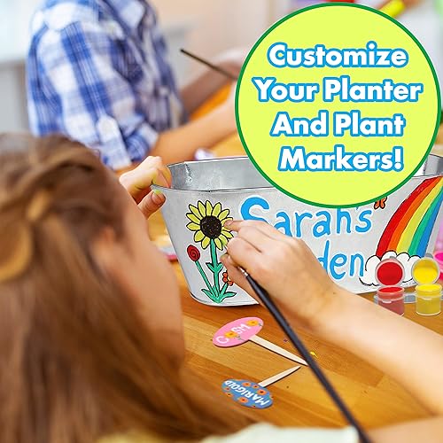Miniatura 5 de Miracle GRO My First Flower Growing Kit - Kit de manualidades de pintura y jardinería de plantas para niños, niñas, regalos de Pascua para niños de