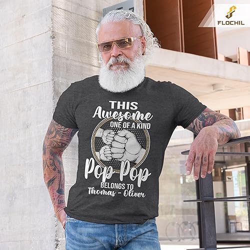 Miniatura 8 de FLOCHIL Camisas personalizadas para papá, camisas de papá para hombres, mejor camisa para papá, camisas para papá, regalos personalizados para papá,