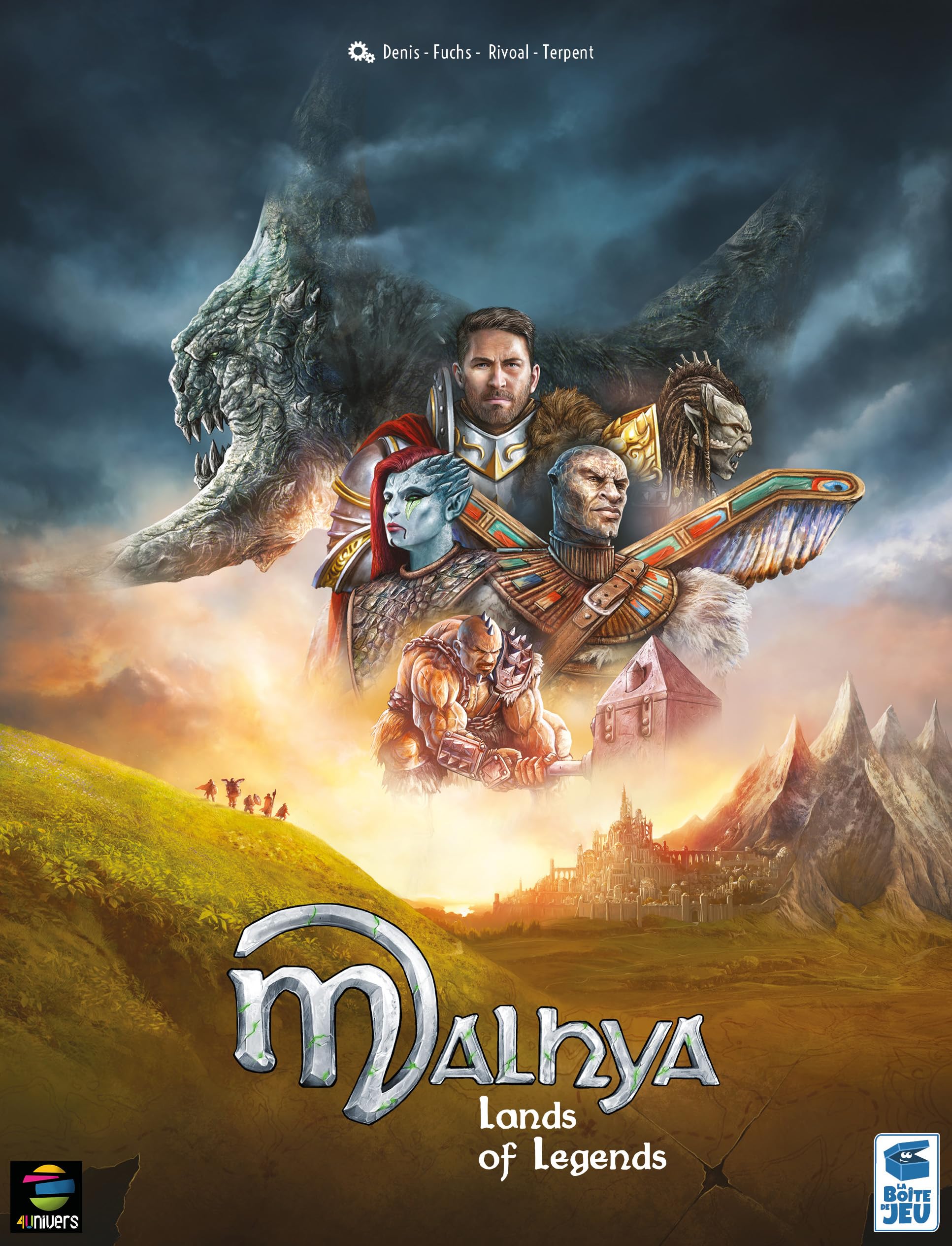 Malhya: Lands of Legends – Jeu de Société Coopératif Narratif | 1 à 5 Joueurs | Aventure Fantasy Épique | La Boîte de Jeu - Blackrock Games