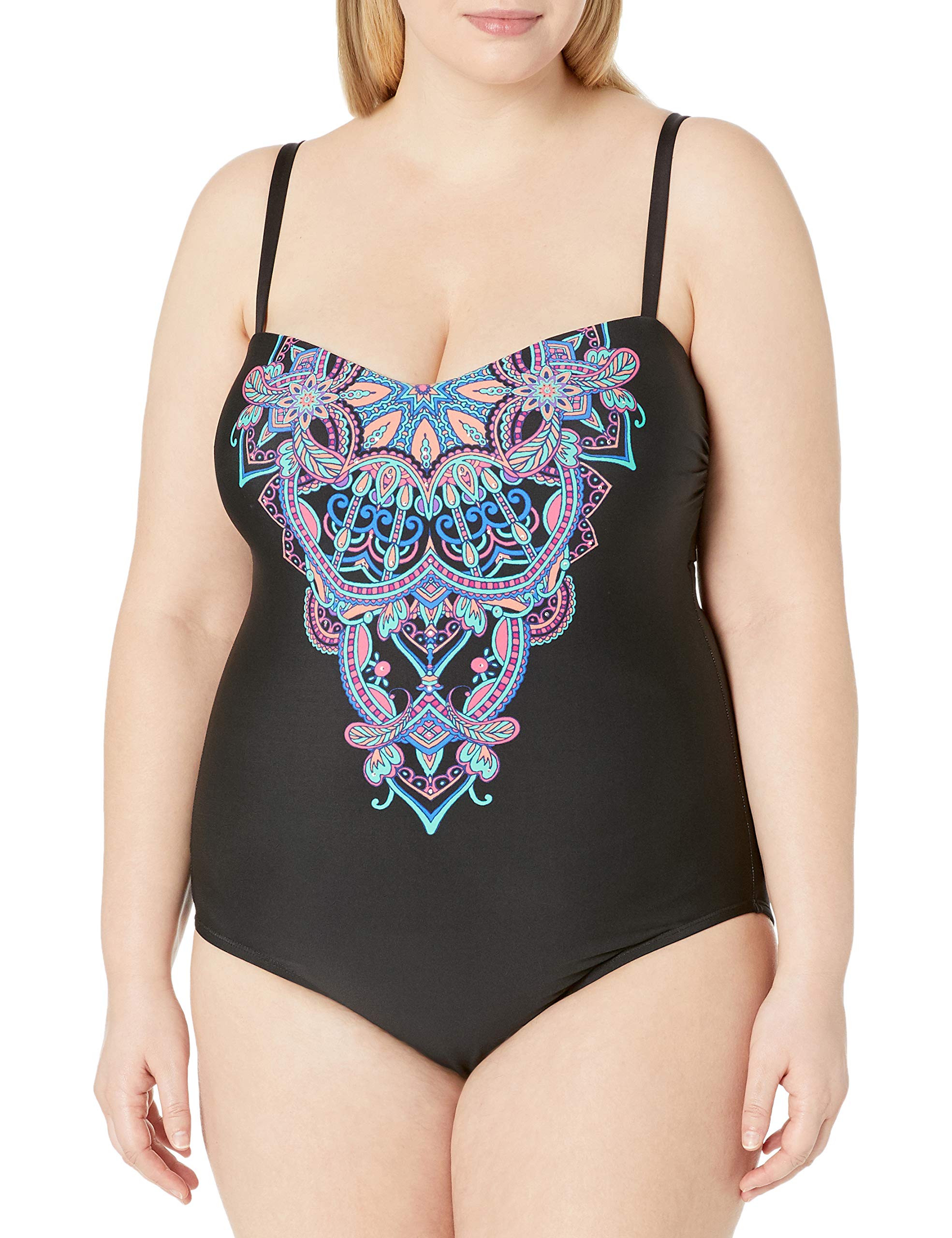 Kenneth Cole Reaction Womens Plus Size Dream Weaver One Piece