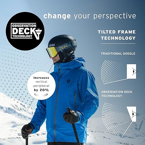 Vista 14 de Zeal Optics Gafas de nieve Beacon ODT/OTG Dark Night/Polarized Alchemy