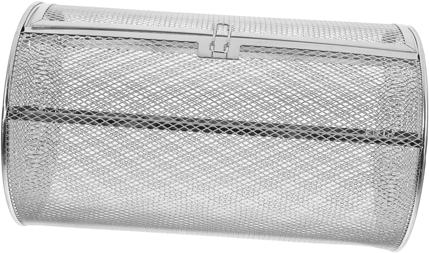 Rotary Rotisserie Oven Basket Stainless Steel Drum Roaster for Air Fryer Oven Even Heating Grill Cage for Nuts Meat and Chicken Break Resistant Baking Tool for Home and Restaurant