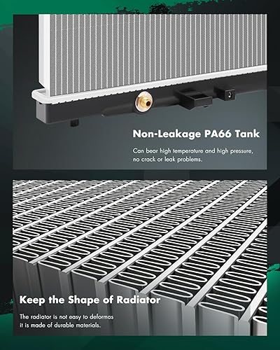 Vista 596 de SCITOO Reemplazo completo del radiador de aluminio para 1993-1998 para Toyota para T100 2.7L 3.0L 3.4L 2090 Radiador