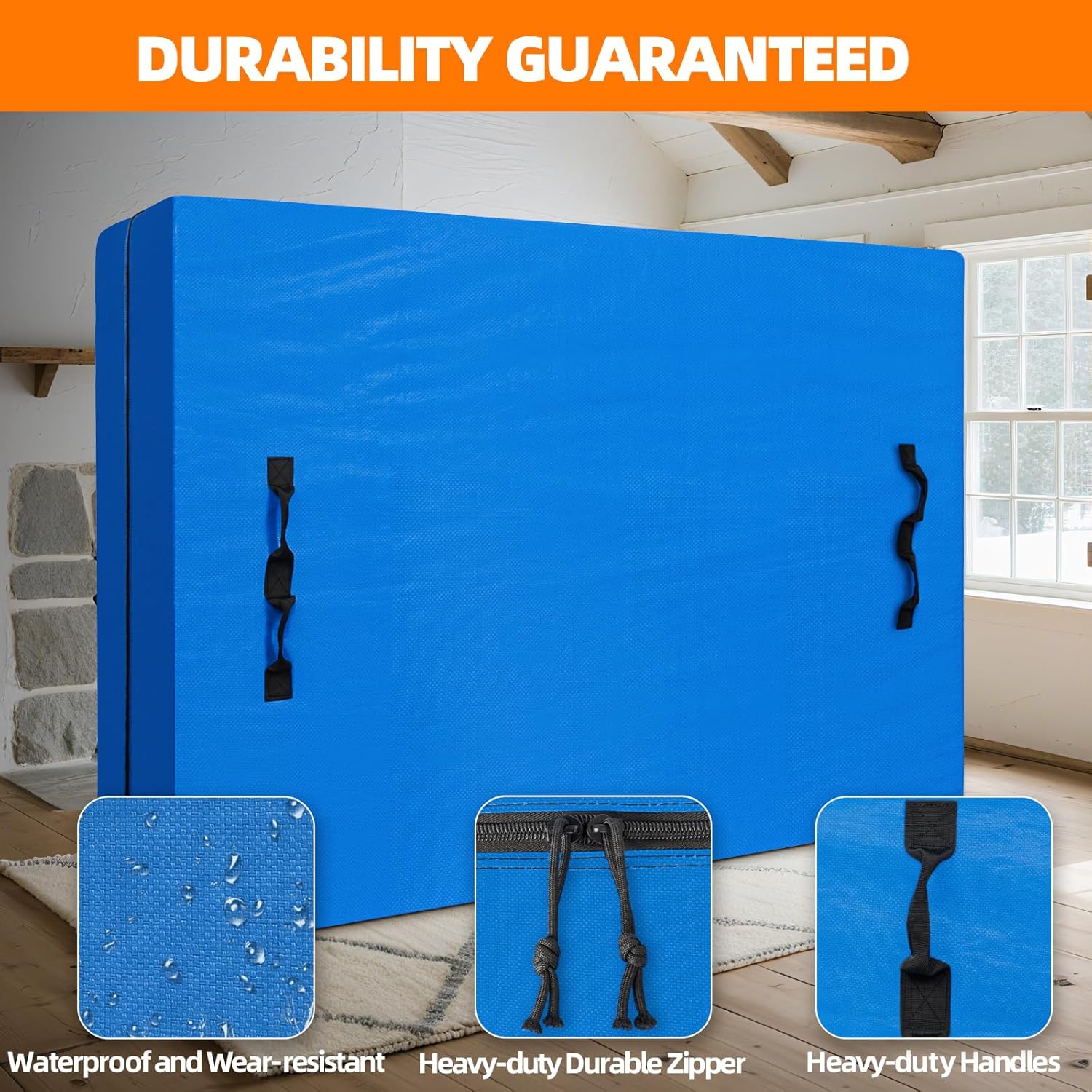 Mattress Bags for Moving and Storage, Cali King Mattress Cover Heavy Duty Mattress Bag Reusable Mattress Storage Bags with Durable Handles and Zipper, Moving Supplies Moving Bags - Cali King Size