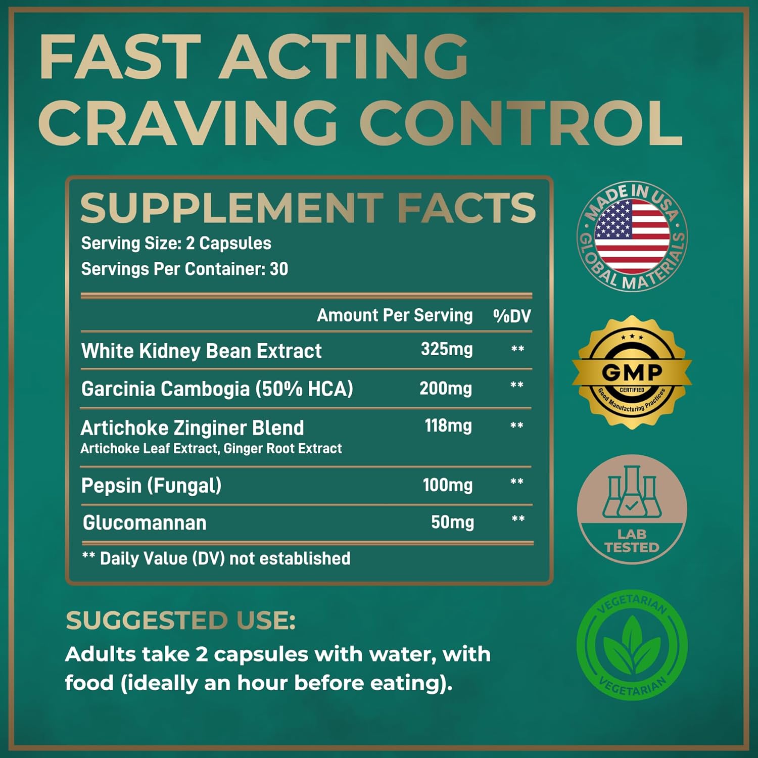 Appetite Suppressant For Weight Loss, Hunger Suppressant - D...