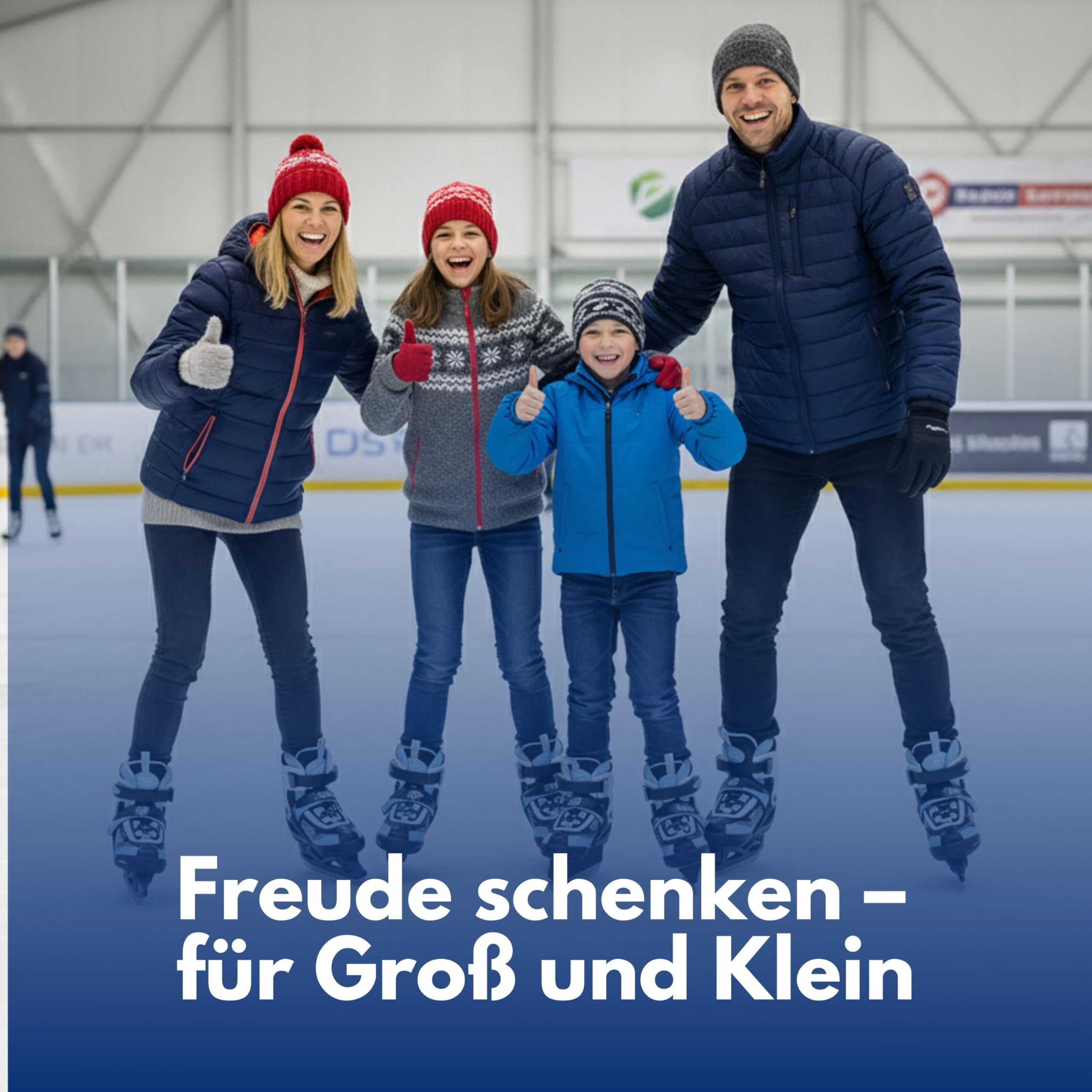 Best Sporting Schlittschuhe Kinder, Damen & Herren I 4-Fach verstellbare Eislaufschuhe Kinder I Softboot Ice Skates - wasserdicht und wärmeisolierend mit Push-Lock-Schnalle
