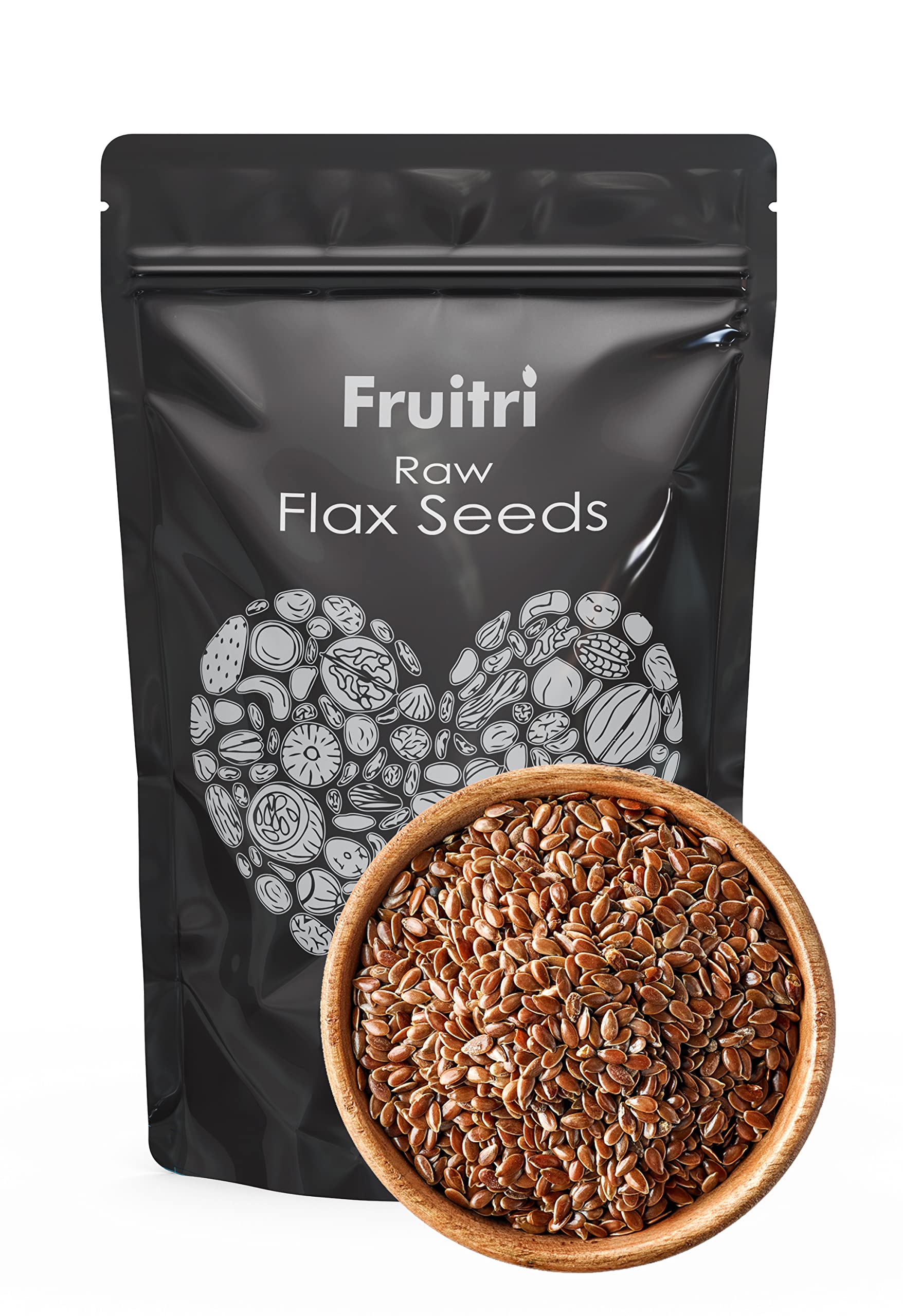 Fruitri Handpicked unroasted Flax Seeds 1kg - Fiber Rich Raw Flax Seeds for Hair Growth and Weight Management| Alsi Seeds | Seeds for Eating (B07P83KS62) Amazon Price History, Amazon Price Tracker