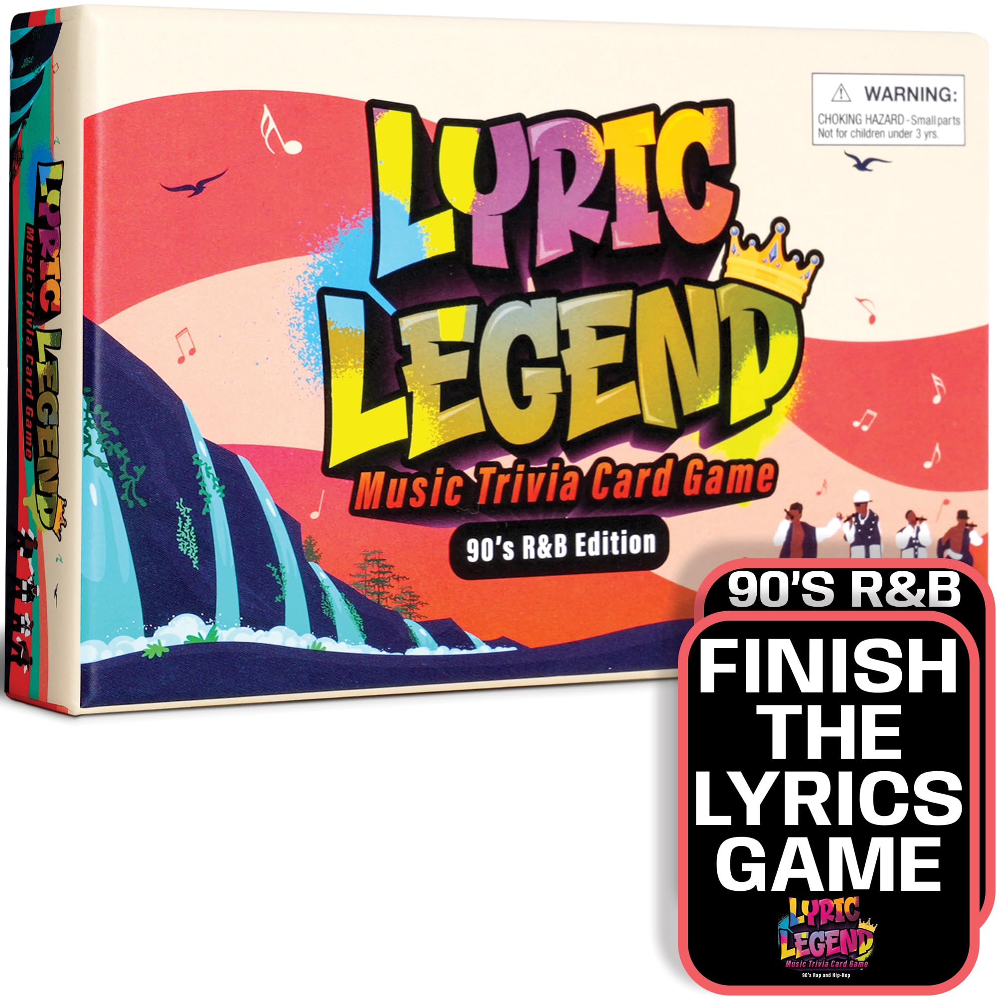 Lyric Legend 90's R&B - Finish The Lyrics Game with Trivia to Argue for The Correct Songs. Great for Gifts, Game Night, and Groups. 144 Songs and a Playlist, You'll Sing Along and Quiz Your Friends!