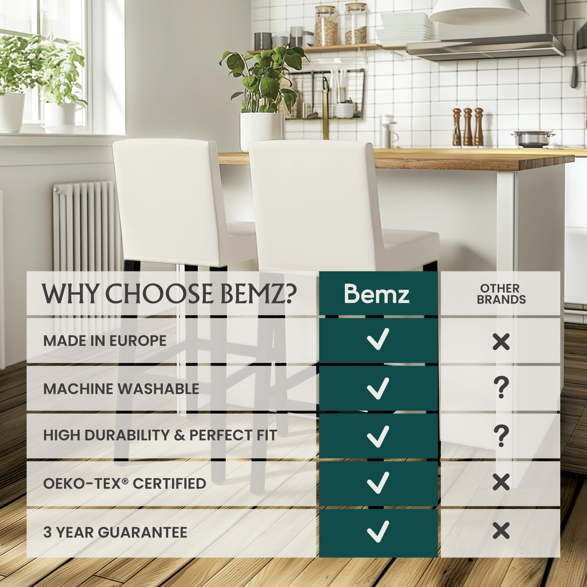 Amazon.co.jp: Bemz Henriksdal バースツールカバー 2枚パック – IKEA 
