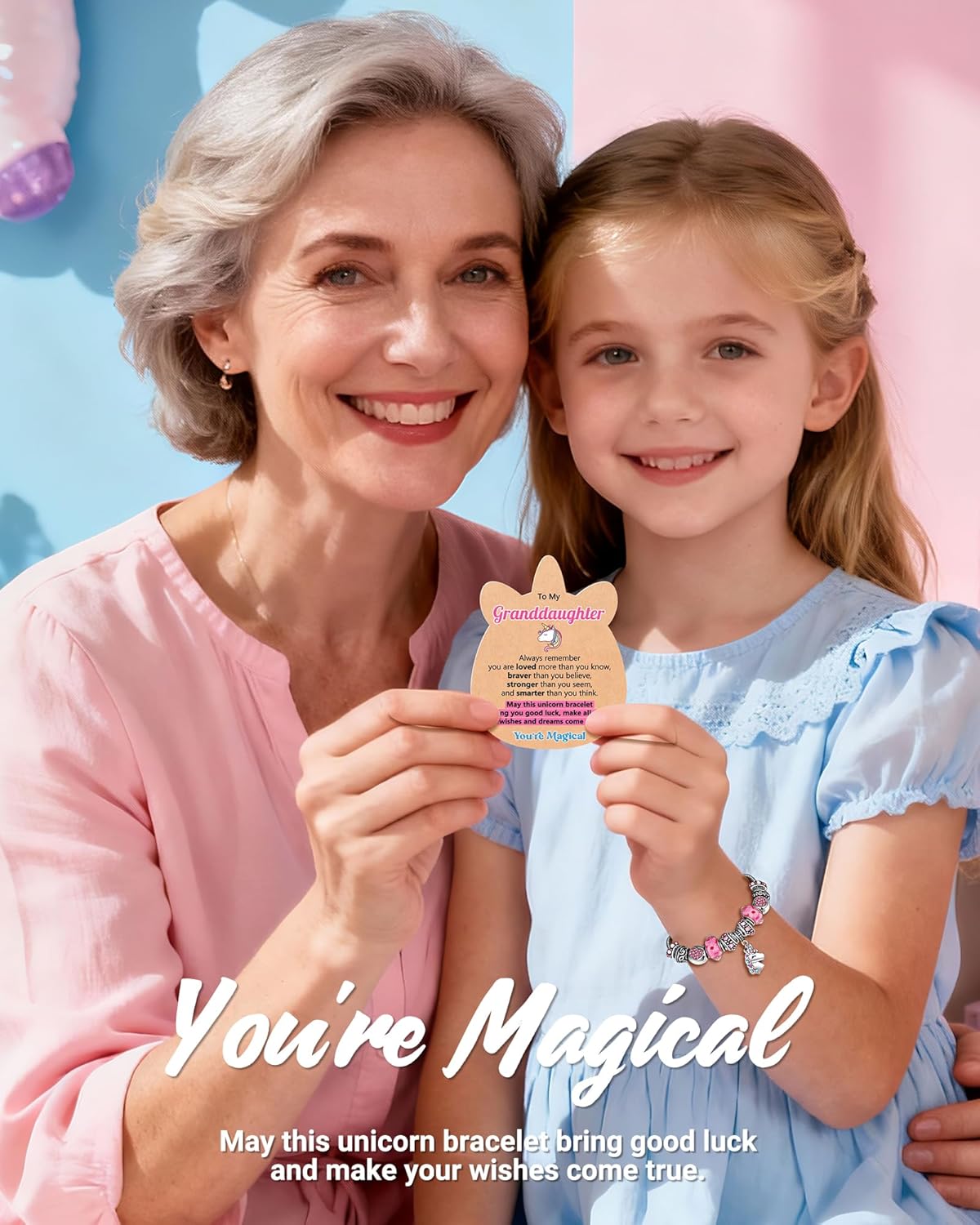 You Are Magical - Unicorn Charm Bracelet for Girls, Christmas Birthday Gifts - Image 3