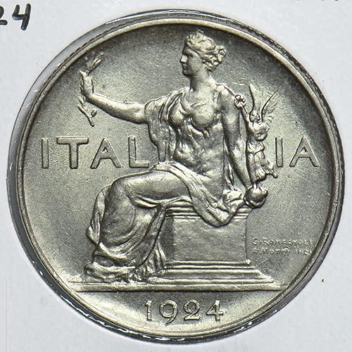 Collectible Coin Italy 1924 Lira 198113