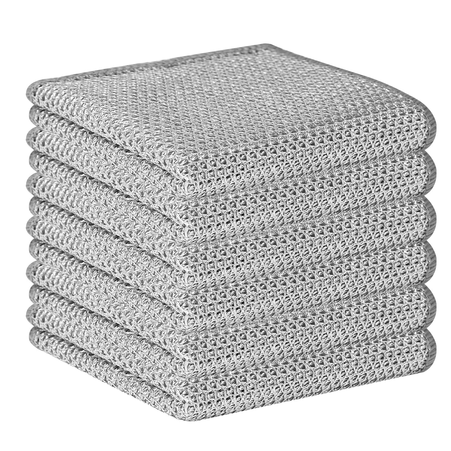 Cleanfly 6 pcs Wire Dishwashing Rag for Wet and Dry,Non-Scratch Wire Dishcloth,Multipurpose Cleaning Pads, Time-Saver Kitchen Wipes Cleaning Cloths (B0D8YHR65T) Amazon Price History, Amazon Price Tracker