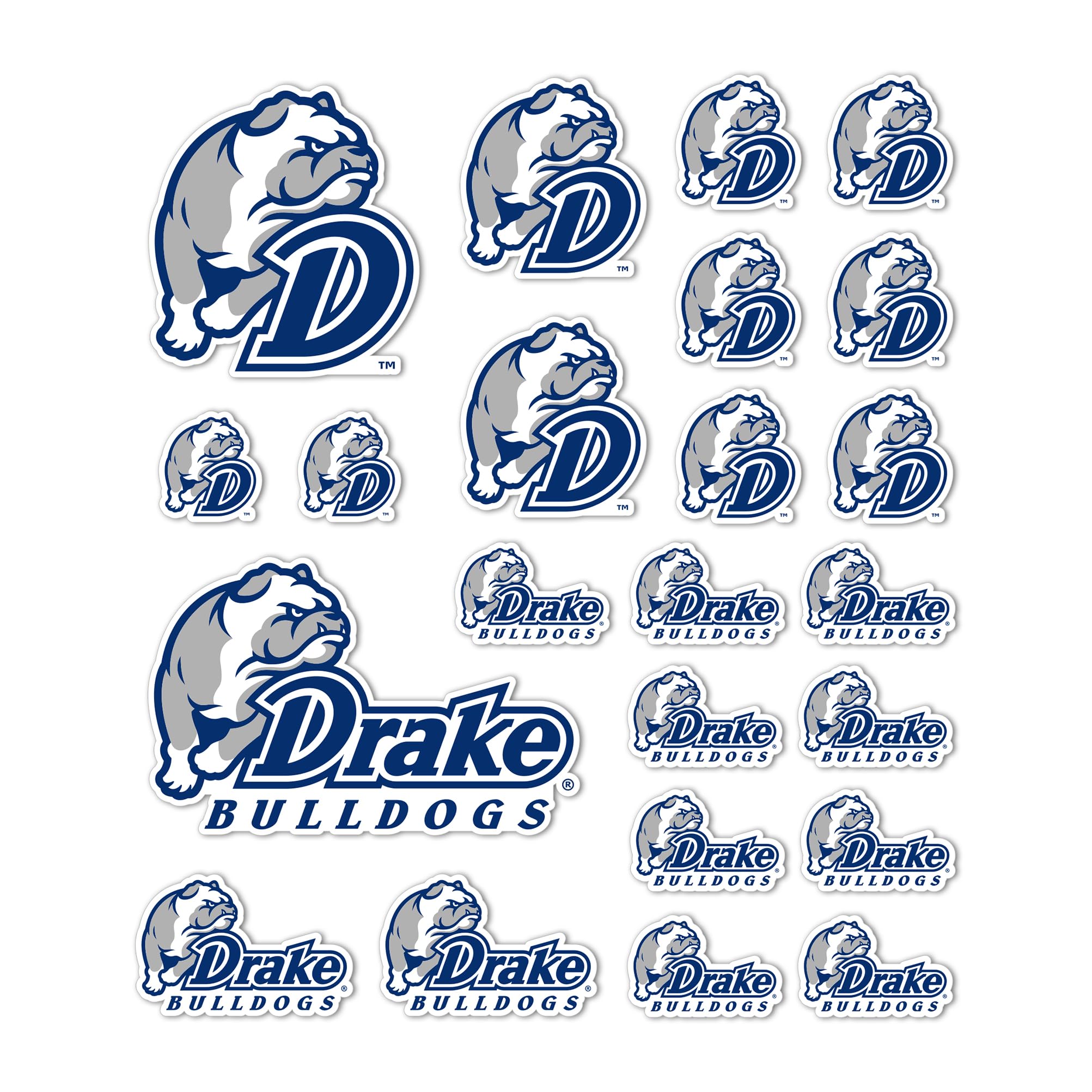 Autocollant Drake University en vinyle pour personnaliser votre ordinateur et bouteille d'eau