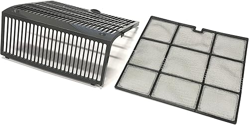 Cubierta inferior de aire acondicionado y filtro compatibles con números de modelo LG LP0817WSR, LP1217GSR, LP1017WSR