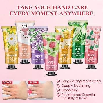VISCOO 7 Pack Hand Cream Gifts Set for Women, Teacher Appreciation Gift