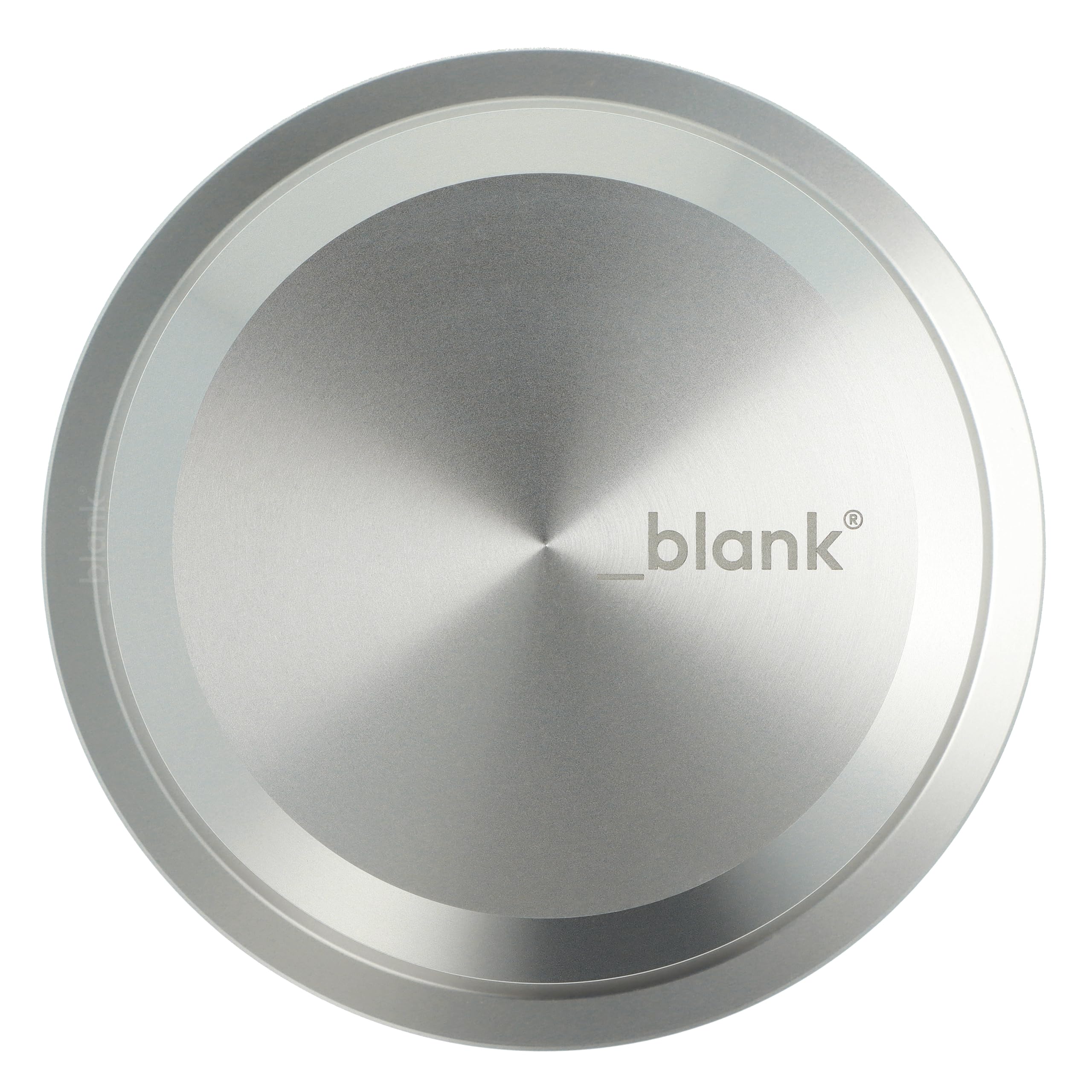 _blank #021si Stabilizzatore HiFi | Peso del disco in vinile 425g | Alluminio fresato CNC | Anodizzato argento | Massimizza la qualità del suono e riduce le vibrazioni