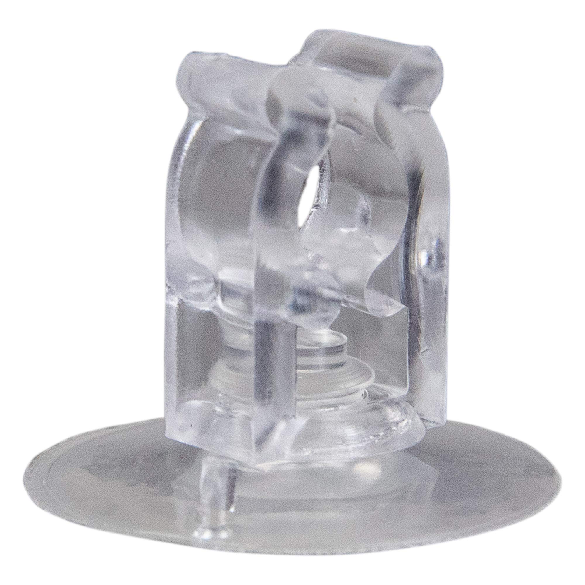 20ct Clear Holiday Decoration and Gift Collections Christmas Suction Cup Clips - .75