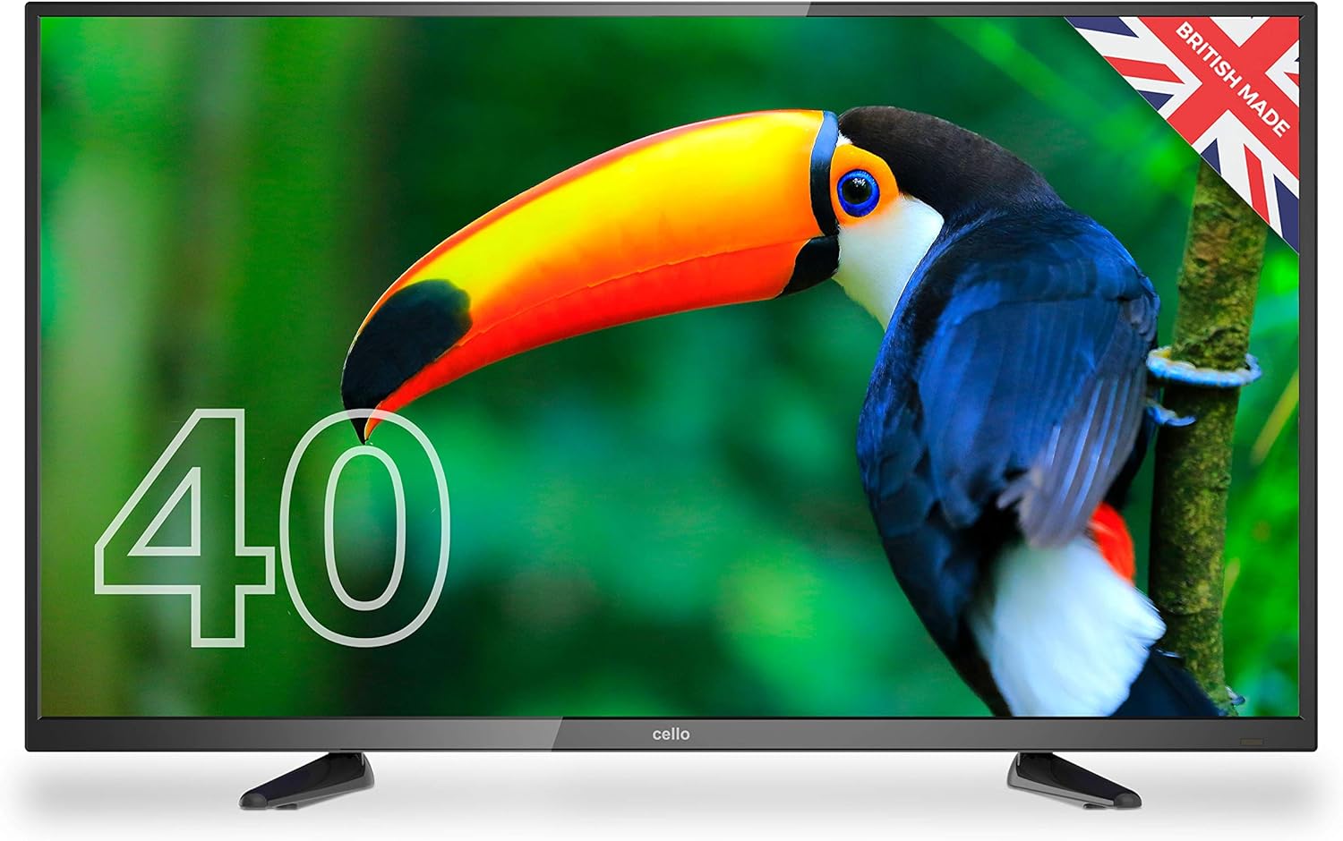 Cello ZBVD0204 40” inch Full HD LED TV with builtin Freeview HD Built