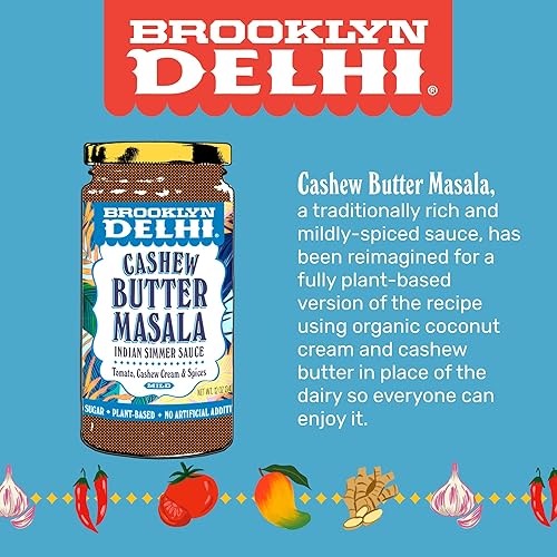 Miniatura 10 de Brooklyn Delhi Golden Coconut Curry - Salsa de cocción india con cúrcuma jengibre limón y cilantro - 12 onzas - Lo suficientemente suave para un