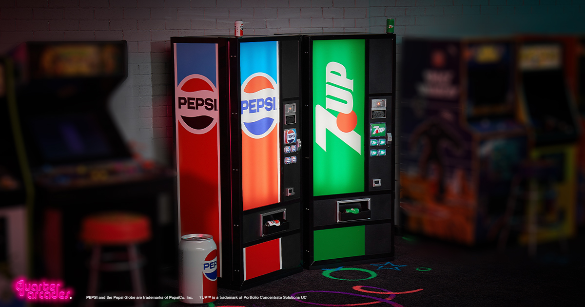 Quarter Arcades Pepsi Retro Vending Machine USB Hub - 5-Port