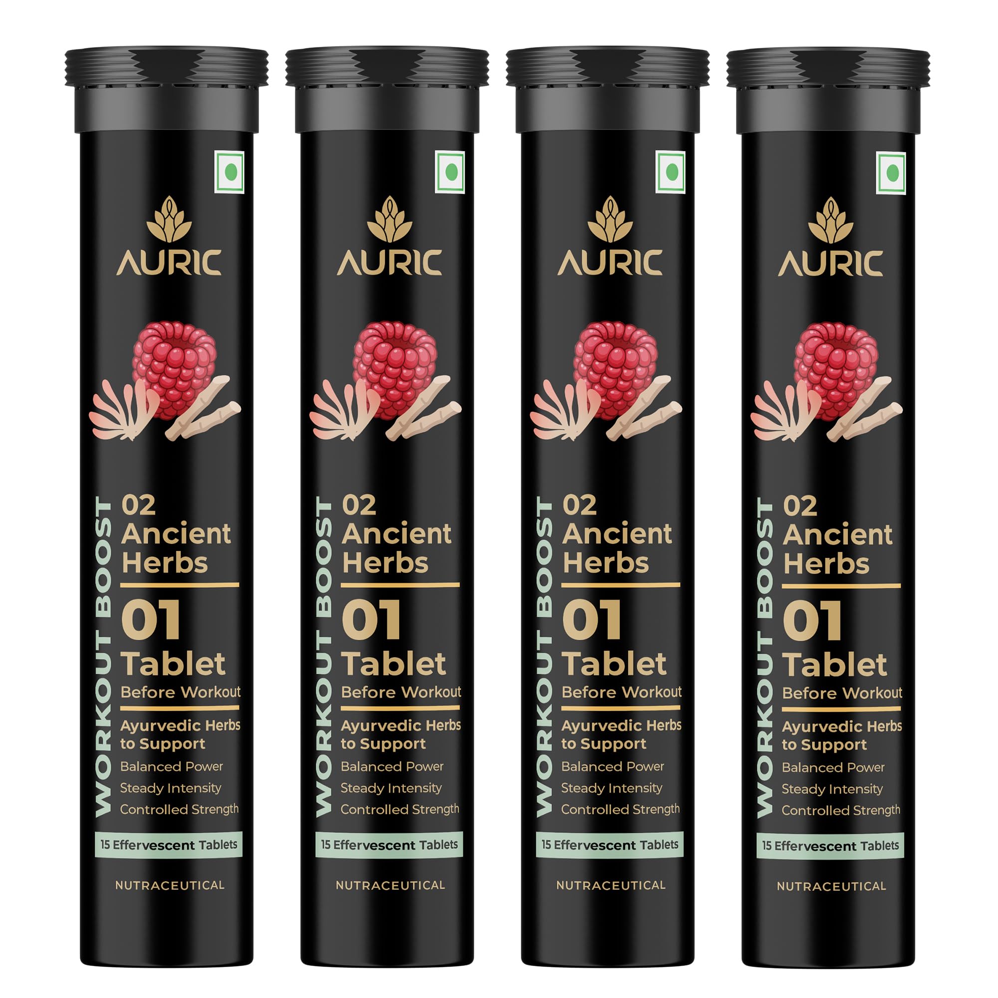 Auric Workout Boost Effervescent 60 Tablets – Training Support Drink Tabs. – Raspberry Flavor | Stoke 365-picture-11