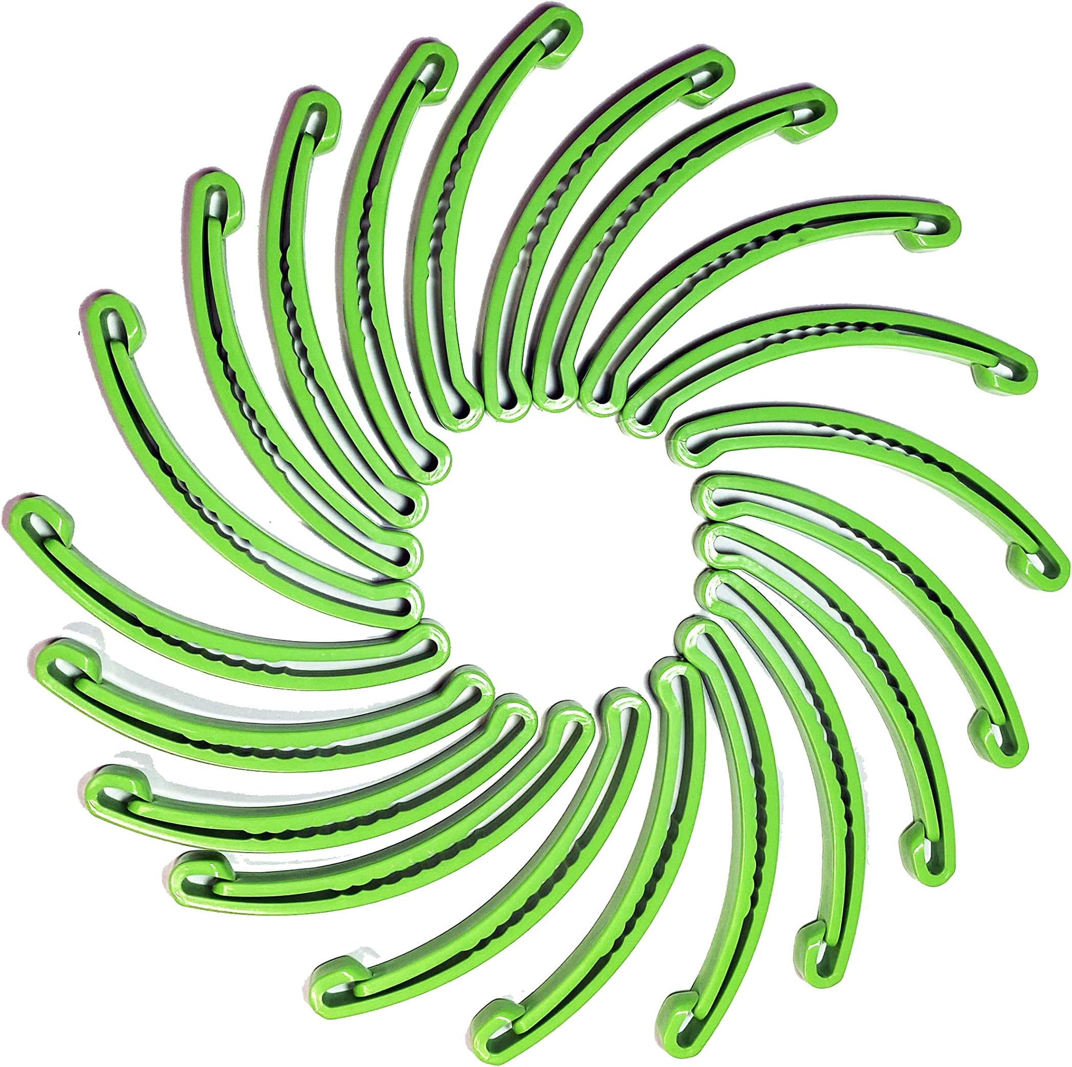 100-Pack 3.3 inch MRI Safe Full Plastic Disposable Hair Fixation Binding Barrettes Clips MRI Technician Disinfectable Non-ferrous Accessories