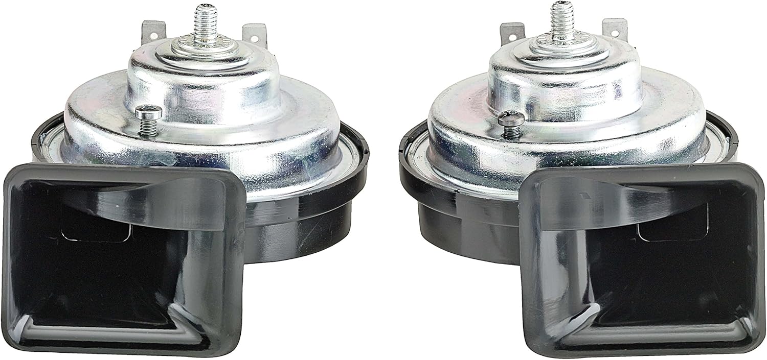 SUMEX 2505014 Car Double Horn Set 12 V/ 8 Amp - Black