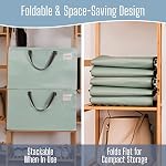 VENO Sacs de déménagement robustes Sacs pliables extra grands avec fermeture éclair & Poignées de transport, coffres d'entreposage Boîtes de déménagement Accessoires d'emballage Boîtes à linge pour organisateur (vert clair, 4 Boîte)