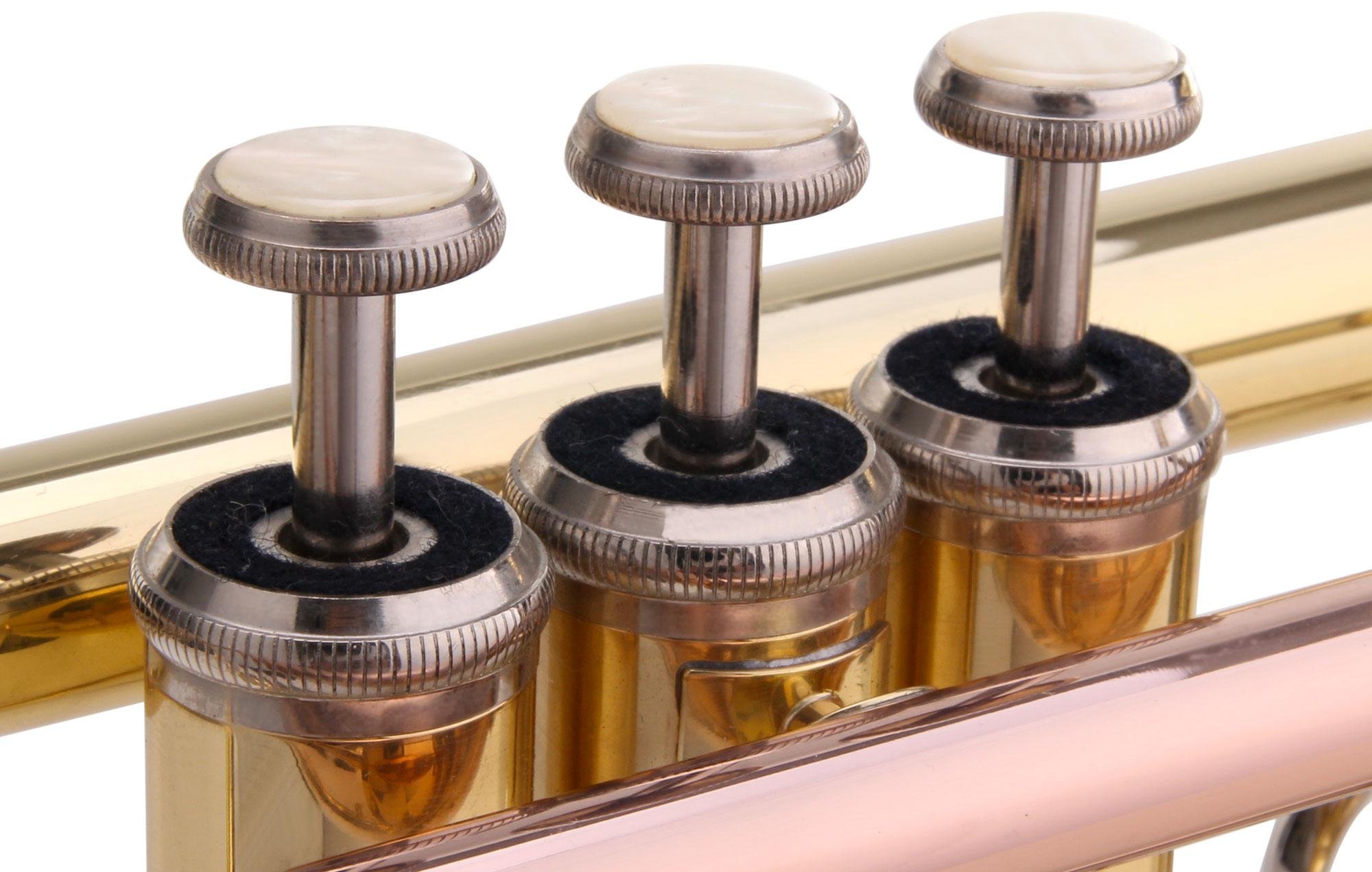 Classic Cantabile TR-39 Bb-Trompete (Schallbecher Messing 125 mm, Mundrohr Goldmessing, Stimmzug Neusilber)