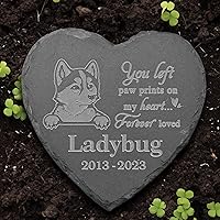 Vista 4 de Piedra conmemorativa de Chihuahua, estatua de Chihuahua, marcador de tumba de Chihuahua, regalos de pérdida de Chihuahua, regalos conmemorativos