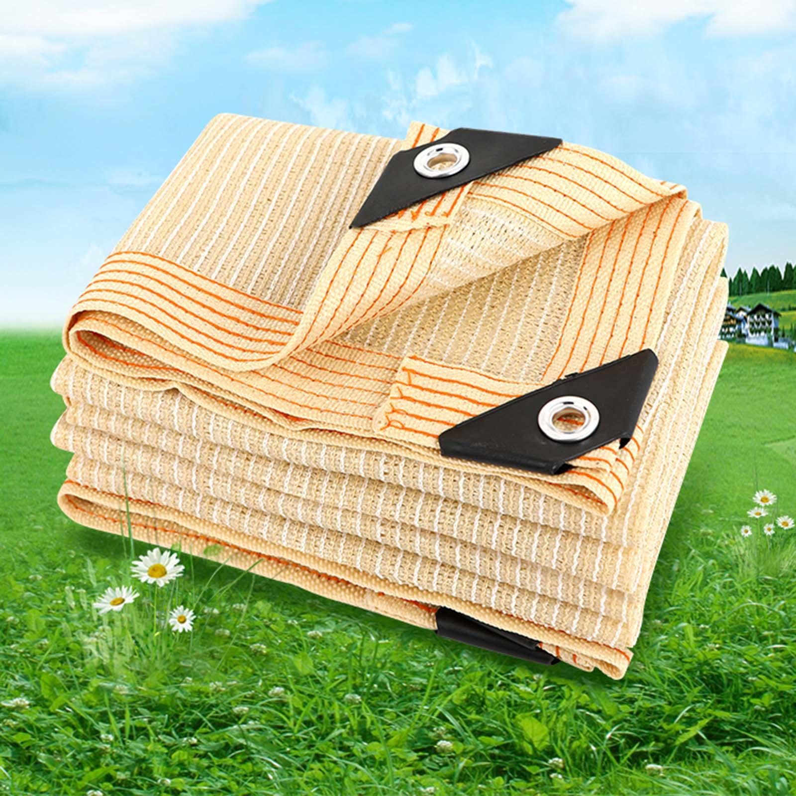 GLDYTVF Beige UV Protection Shade Net Garden Cover Fabric Pergola Awning Multiple 2x8m (6.6 * 26.2ft)