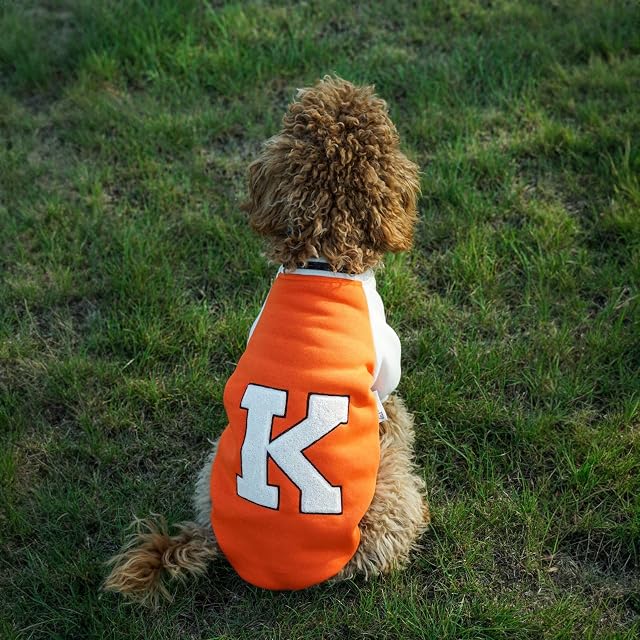 Foto 6 de 8 de IZOCOOL - Sudadera de Forro Polar para Perros, Grande, Cálida y Ligera, Fácil de Llevar (Naranja, 2XL)