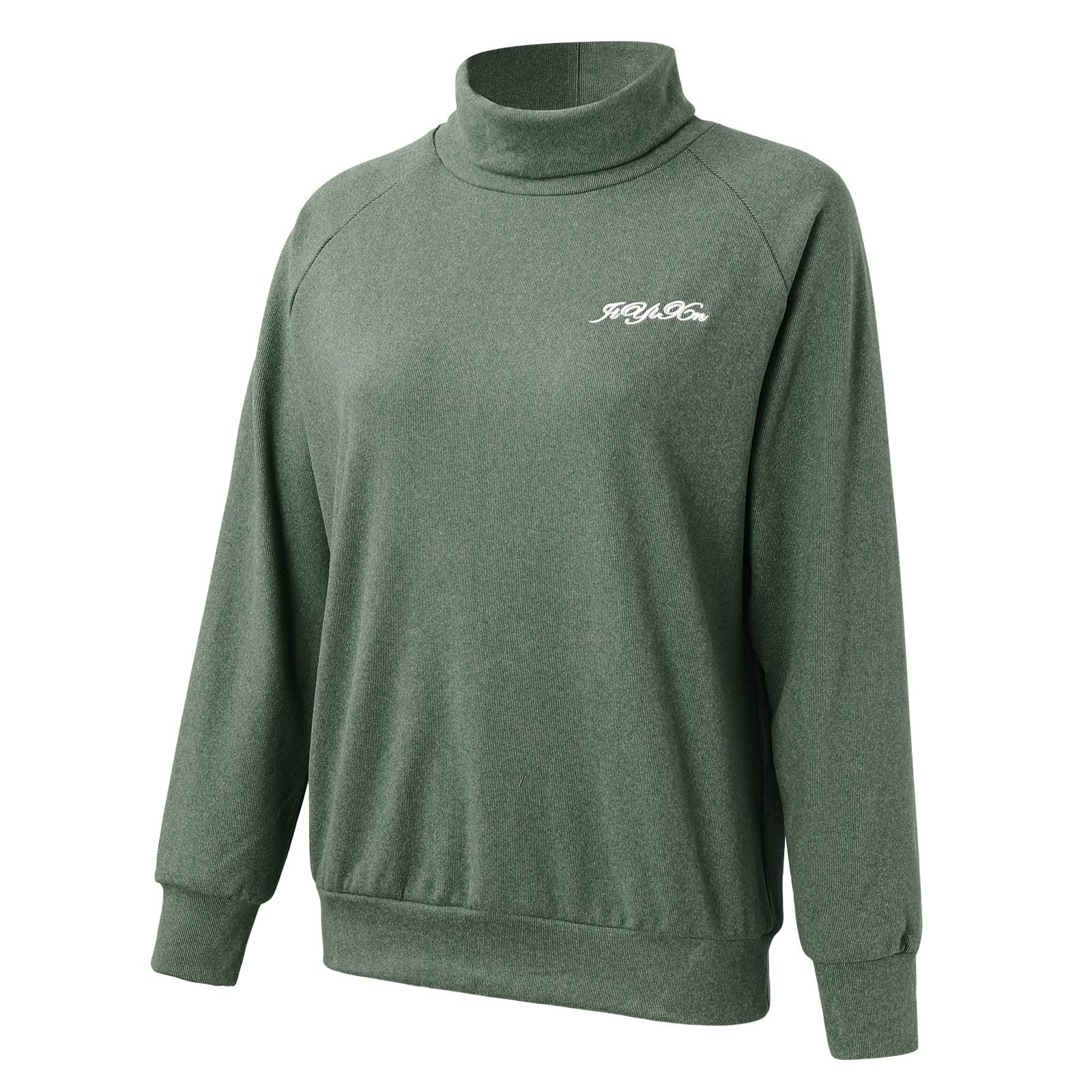 sous-Vêtements Thermiques Femme, Chaud Couleur Unie Haut + Pantalon avec Col Montant Top Long Sleeve Doublés De Polaire Ensemble De 2 Pièces Élastiques Set Hiver Ski Oversize