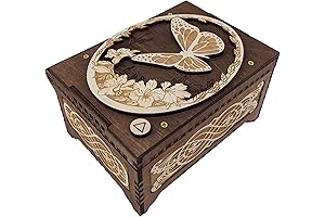 Butterfly Custom Song Music Box: Upload Any Song and Photo for a Heartfelt Gift