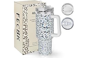 40 oz Tumbler with Handle and Straw