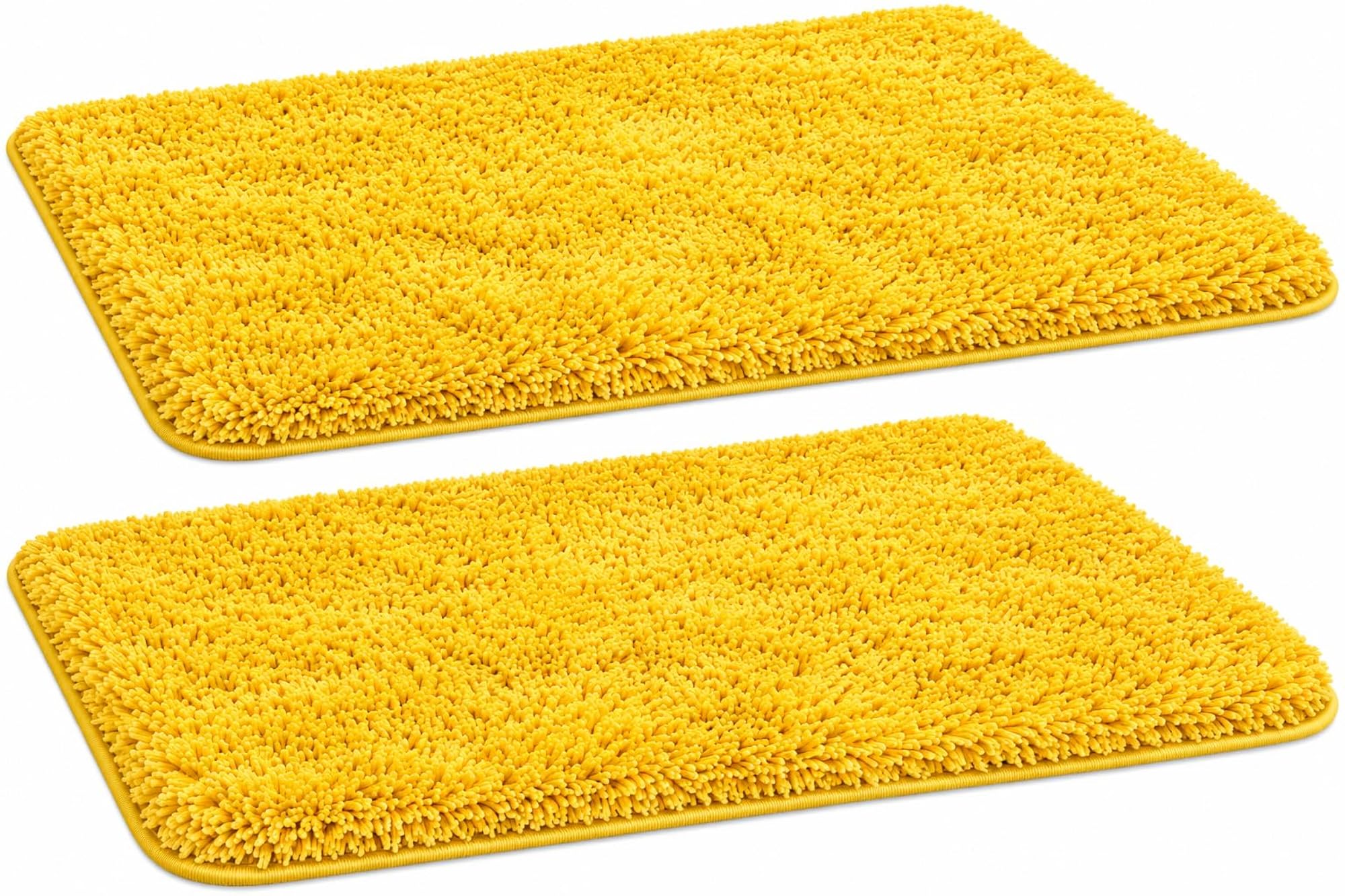 Microfiber Solid Rectangle Anti-Skid Bath Mat