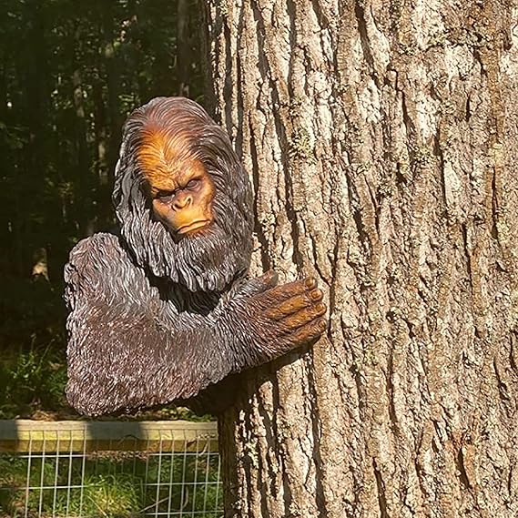 Lunatique Sasquatch Sasquatch Figurine De Jardin Pour Yard Par Clôture