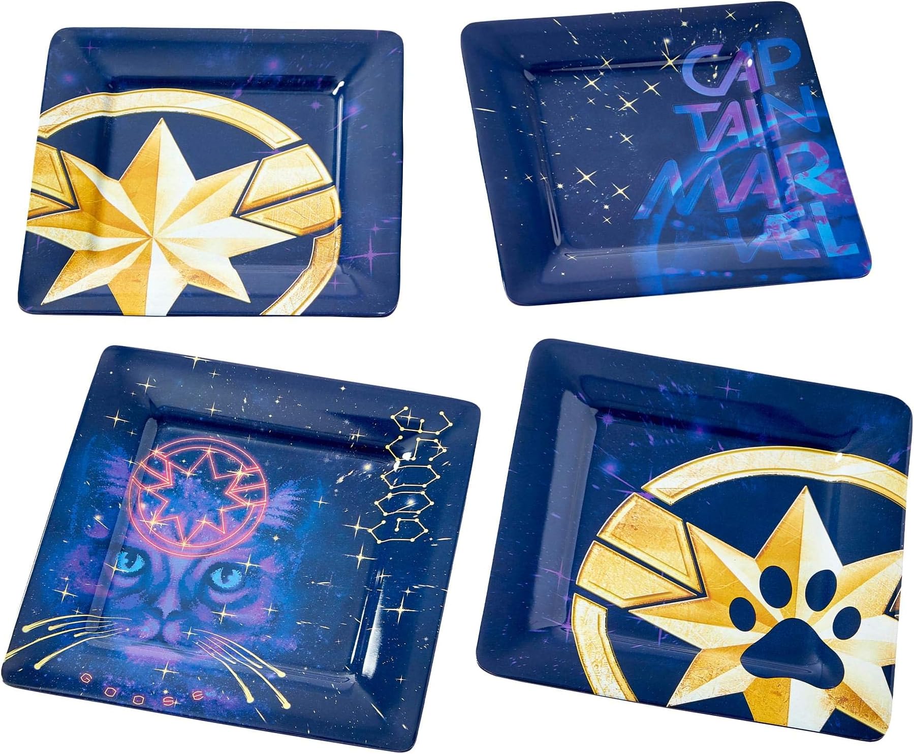 Amazon.com | Marvel Avengers Melamine Plate Set, 4 Pieces: Dinner Plates