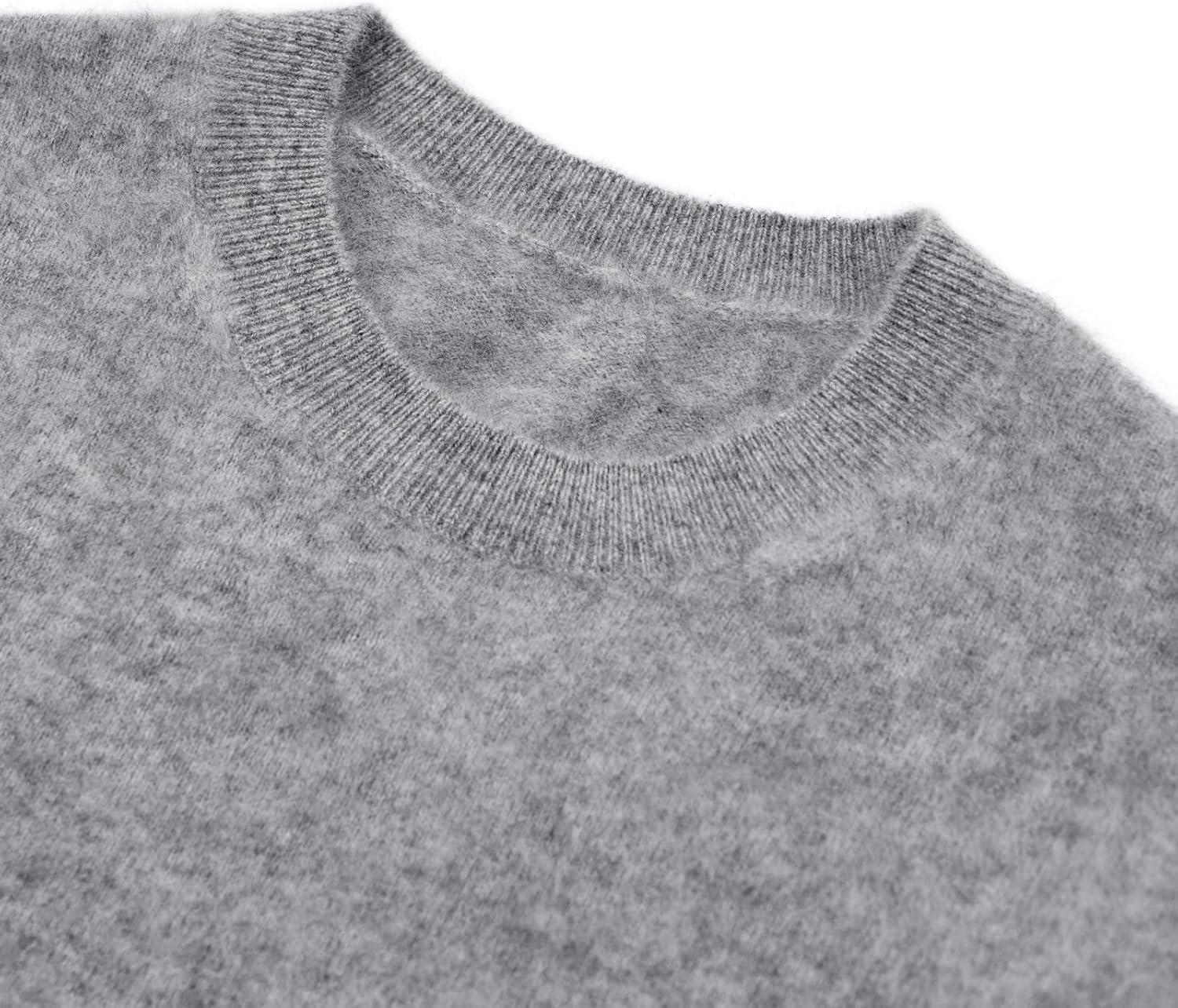 KVSS Cashmere Sweater for Women Crewneck Fuzzy Warm Nap Cozy Pullover Sweaters Long Sleeve | Luxury from Inner Mongolia