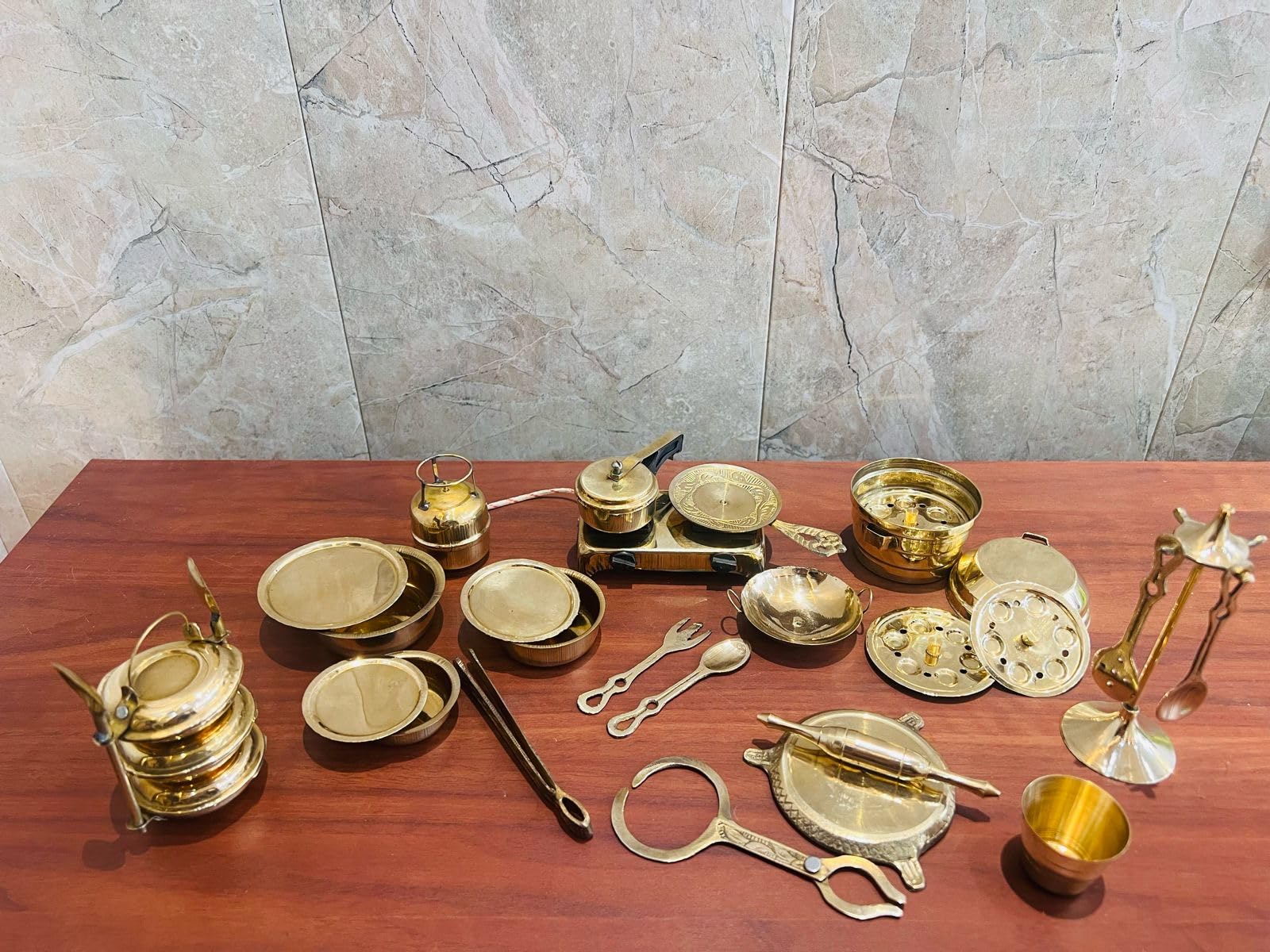 MG Decor Kart Kitchen Brass Set Miniature I 28 pcs Set I Toys I Children I Kids I Kitchen Set (B0DDLBHVYC) Amazon Price History, Amazon Price Tracker