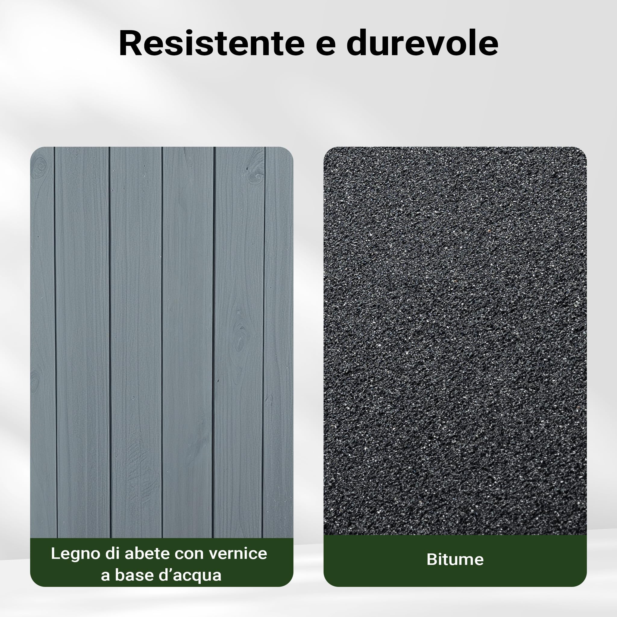 Cuccia per cani Luxus XL con patio in legno per uso esterno