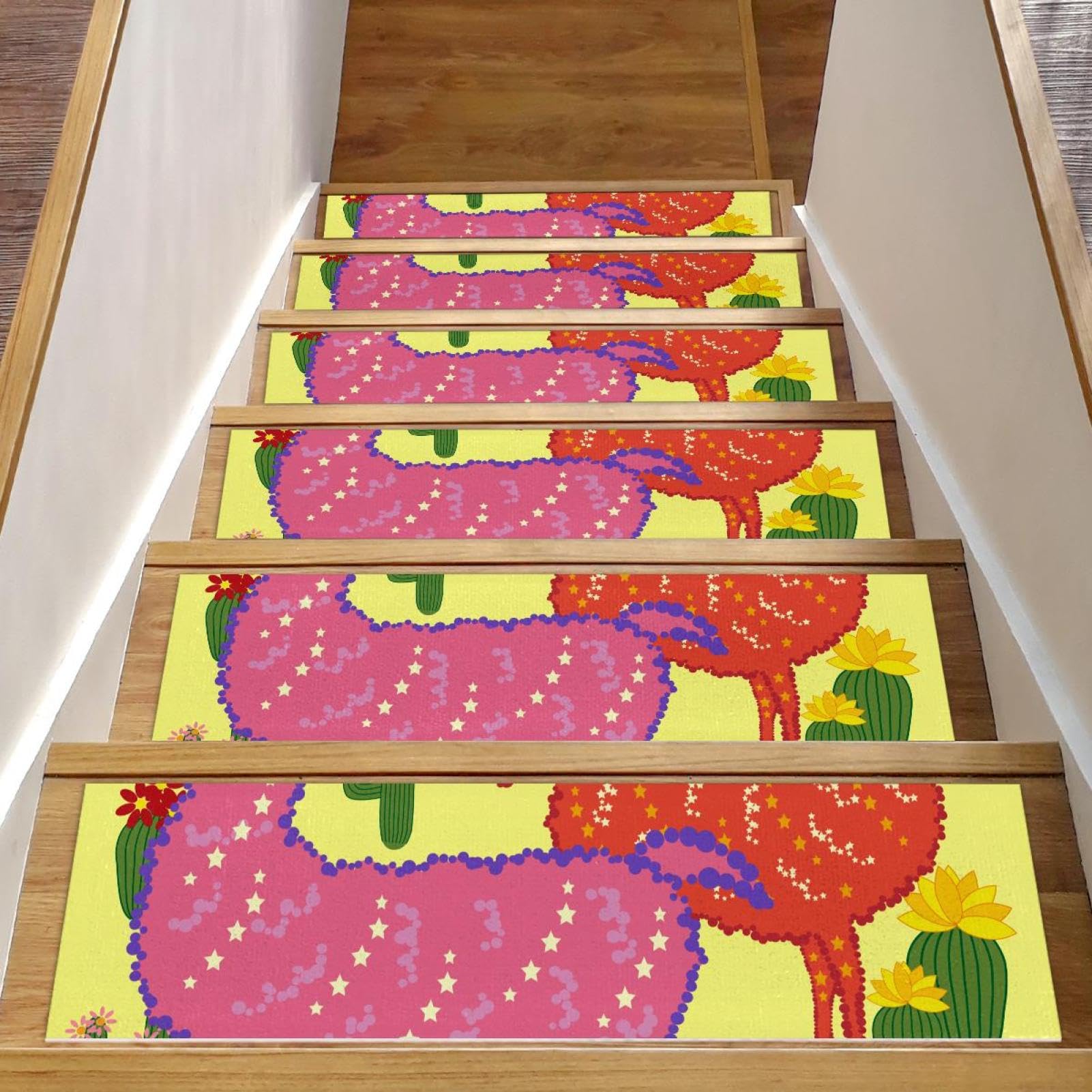 Alfombras de escalera antideslizantes para proteger a niños y perros en peldaños de interior